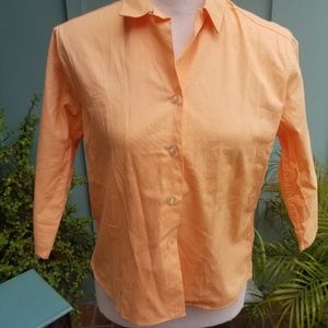 1950s Peach button up
